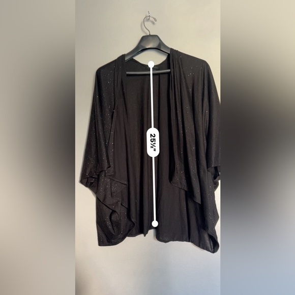 Steve Madden - Black Cardigan Wrap One Size Preowned oversized - Picture 6 of 8